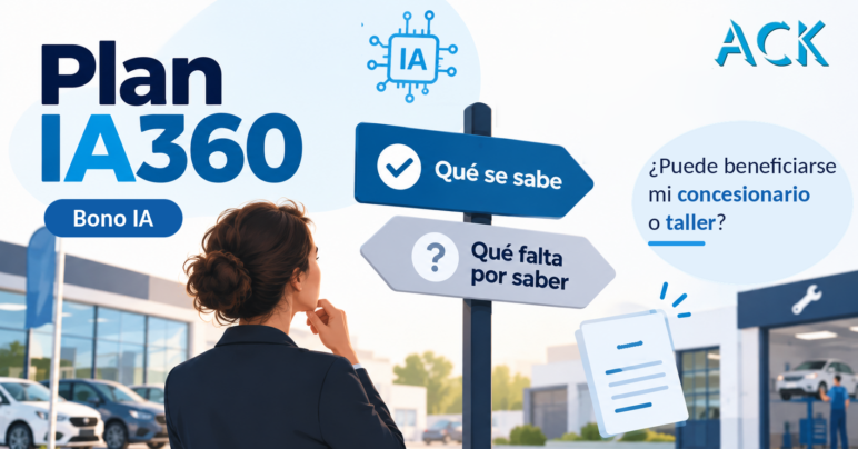 Tarjetas “Qué se sabe” y “Qué falta por saber” sobre el Bono IA del Plan IA360